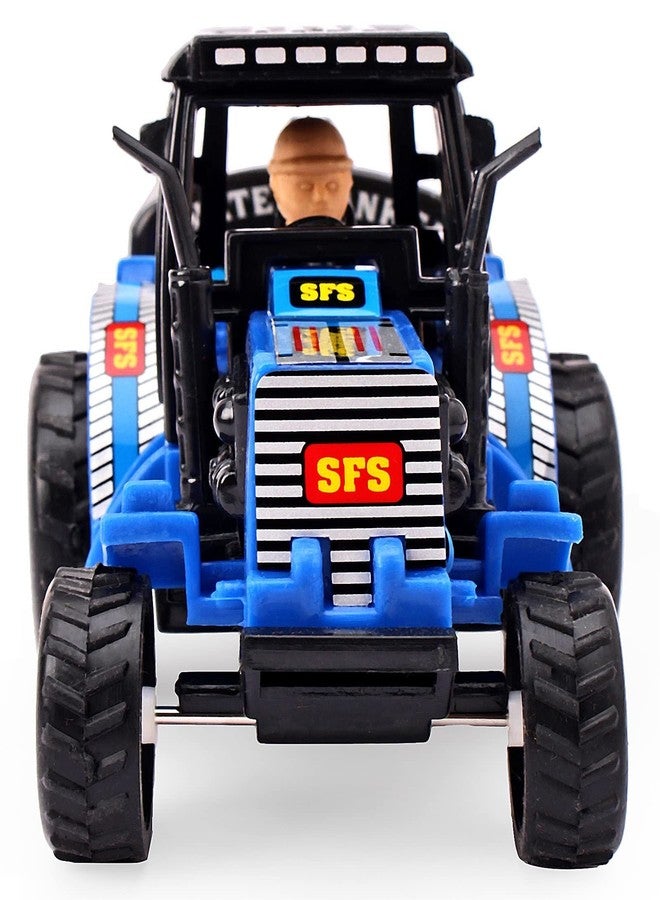 Shinsei Tractor Water Tanker Maintenance Free Pullback Spring Action Race Toy Gift for Boys 3+ Years. Strong ABS Plastic, NO Sharp Edges, BIS Certified. Pack of 1, Color Blue - Image 2